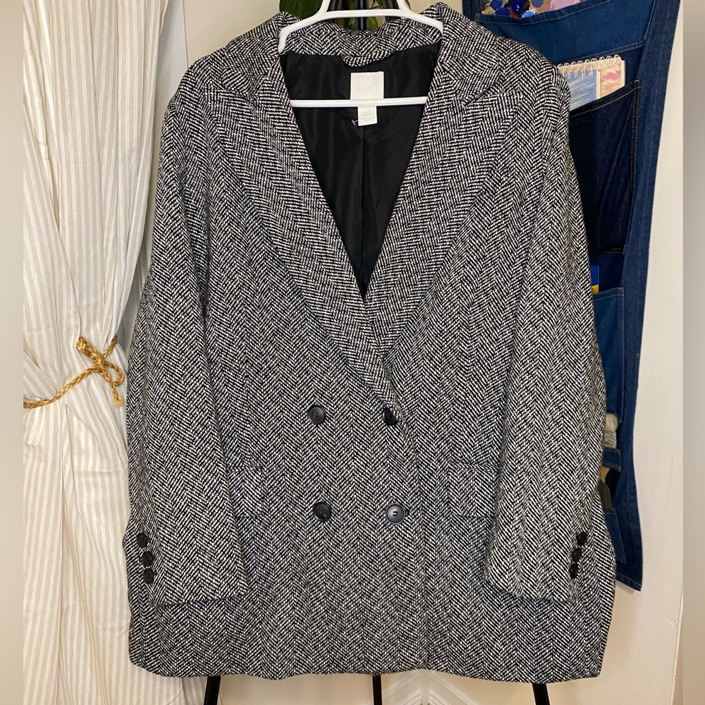 Oversized Tweed Blazer